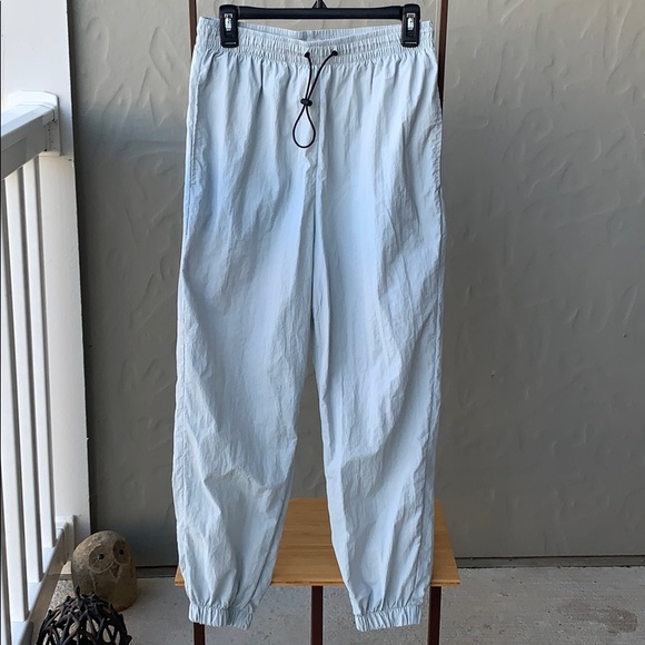 Topshop Pants - NWOT TopShop Pale Blue Nylon Sweatpants/Joggers MP